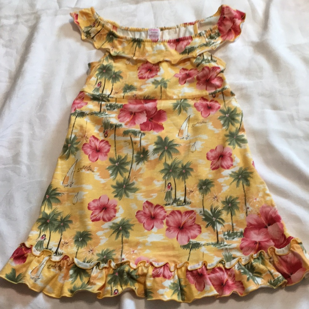 Vintage Gymboree Little Hula Girl Hawaiian dress sz 4